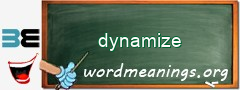 WordMeaning blackboard for dynamize